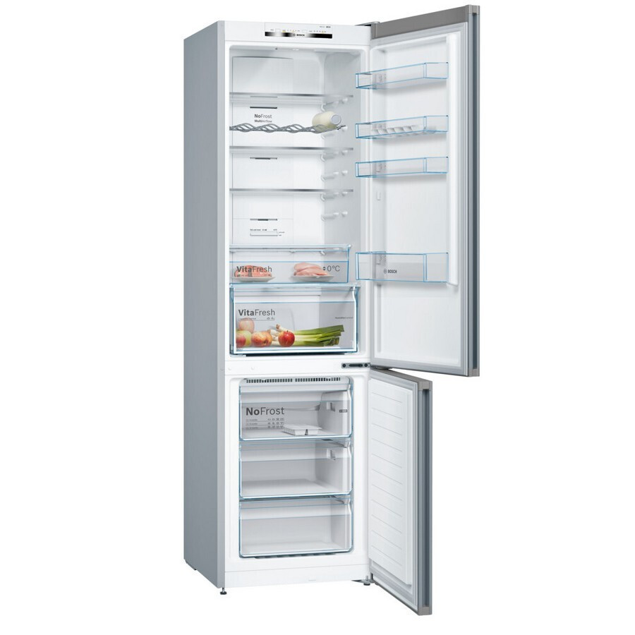 Bosch Ψυγειοκαταψύκτης 368lt Total NoFrost Υ201xΠ60xΒ66εκ. Ασημί KGN39VIDB - Image 4