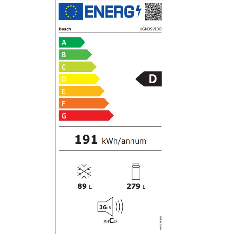 Bosch Ψυγειοκαταψύκτης 368lt Total NoFrost Υ201xΠ60xΒ66εκ. Ασημί KGN39VIDB - Image 8