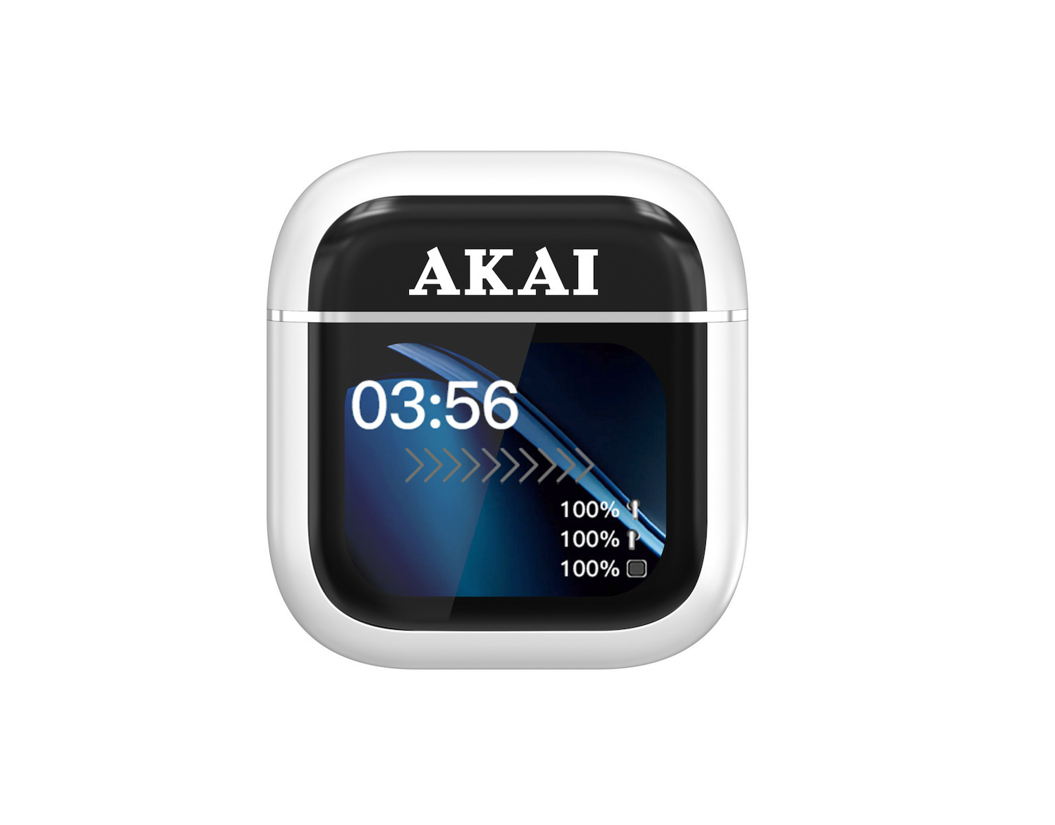 Akai BTE-J600W In-ear Bluetooth Handsfree Ακουστικά με Θήκη Φόρτισης Λευκά - Image 4