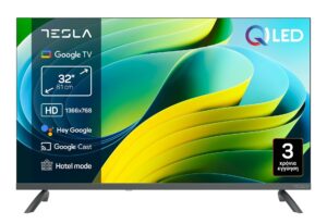 Tesla Q32E665GHS Τηλεόραση QLED HD Google TV
