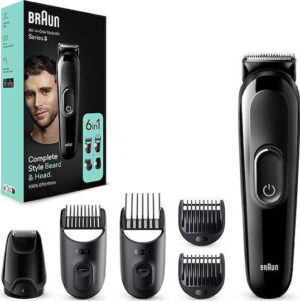 Braun Επαναφορτιζόμενη Κουρευτική Μηχανή Μαύρη MGK3420