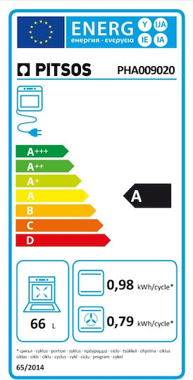 Pitsos PHA009020 Κουζίνα 66lt με Εμαγιέ Εστίες Π60εκ. Λευκή - Image 8