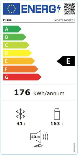 Midea MDRT294FGΕ01 Ψυγείο Δίπορτο 204lt Υ143xΠ55xΒ55εκ. Λευκό - Image 4