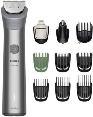 Philips Multigroom Σετ Επαναφορτιζόμενης Κουρευτικής Μηχανής Γκρι MG5921/15