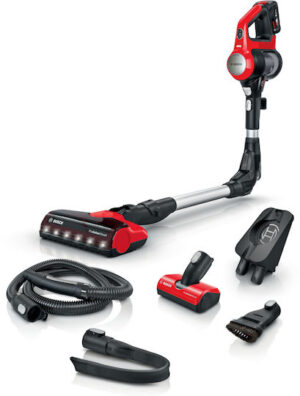 Bosch BBS711ANM Unlimited 7 ProAnimal Επαναφορτιζόμενη Σκούπα 2 σε 1 Stick & Χειρός 18V Red