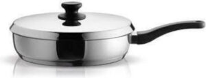 Pyramis Classic Τηγάνι με Καπάκι από Ανοξείδωτο Ατσάλι 28cm 015028601
