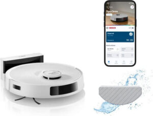 Bosch BCRC2W Spotless Advanced Σκούπα Ρομπότ με Χαρτογράφηση Laser & Απορρόφηση 11000Pa Λευκή